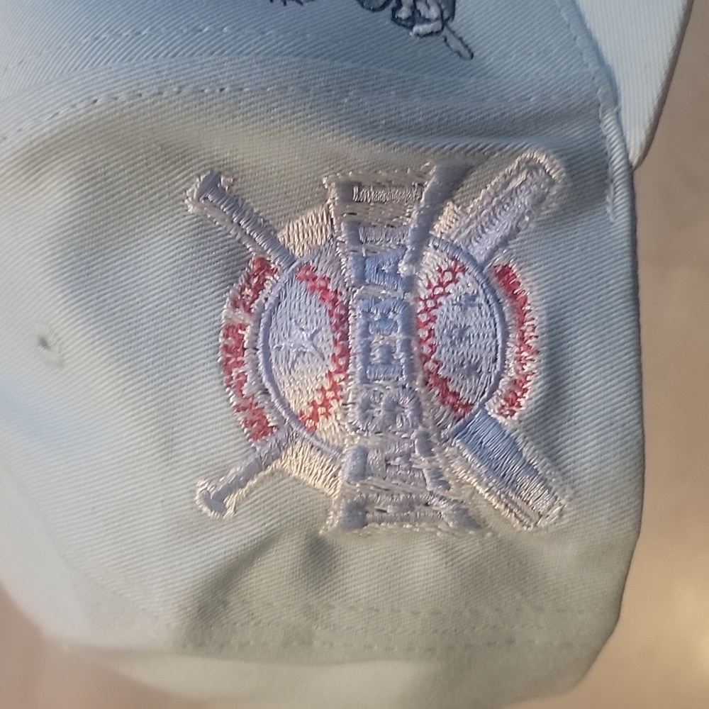 Light Blue Baseball Cap with Embroidery - Picture 2 of 4